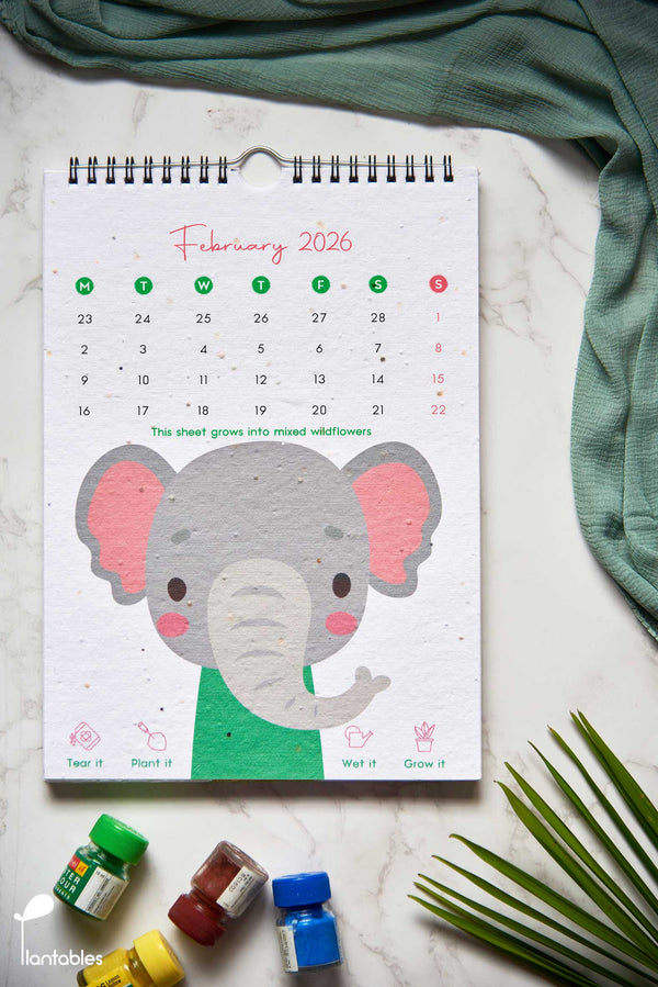 Welcome to the Jungle | A Kids Wall Calendar for 2026