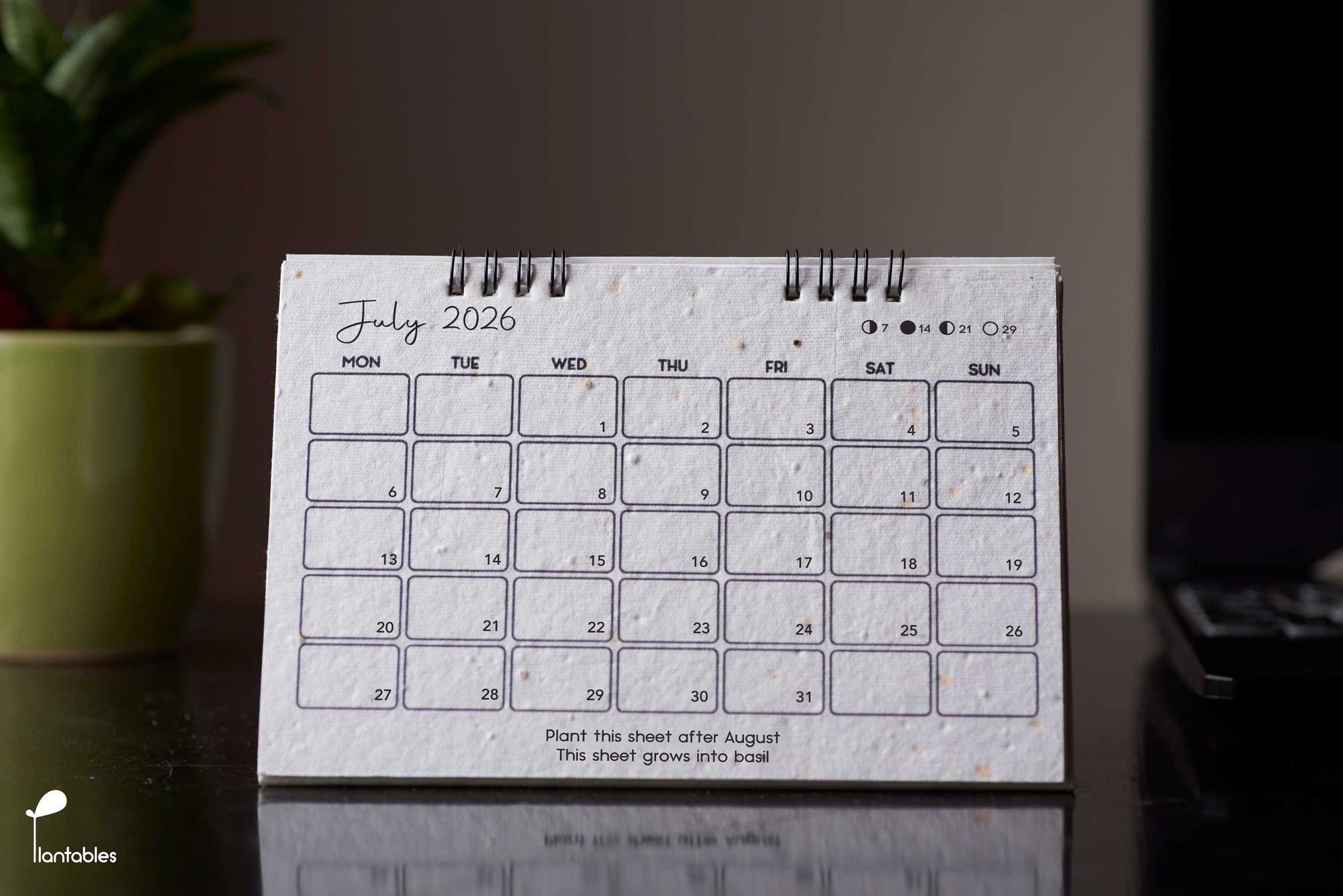 The Minimalist | Plantables Planner-Calendar 2026