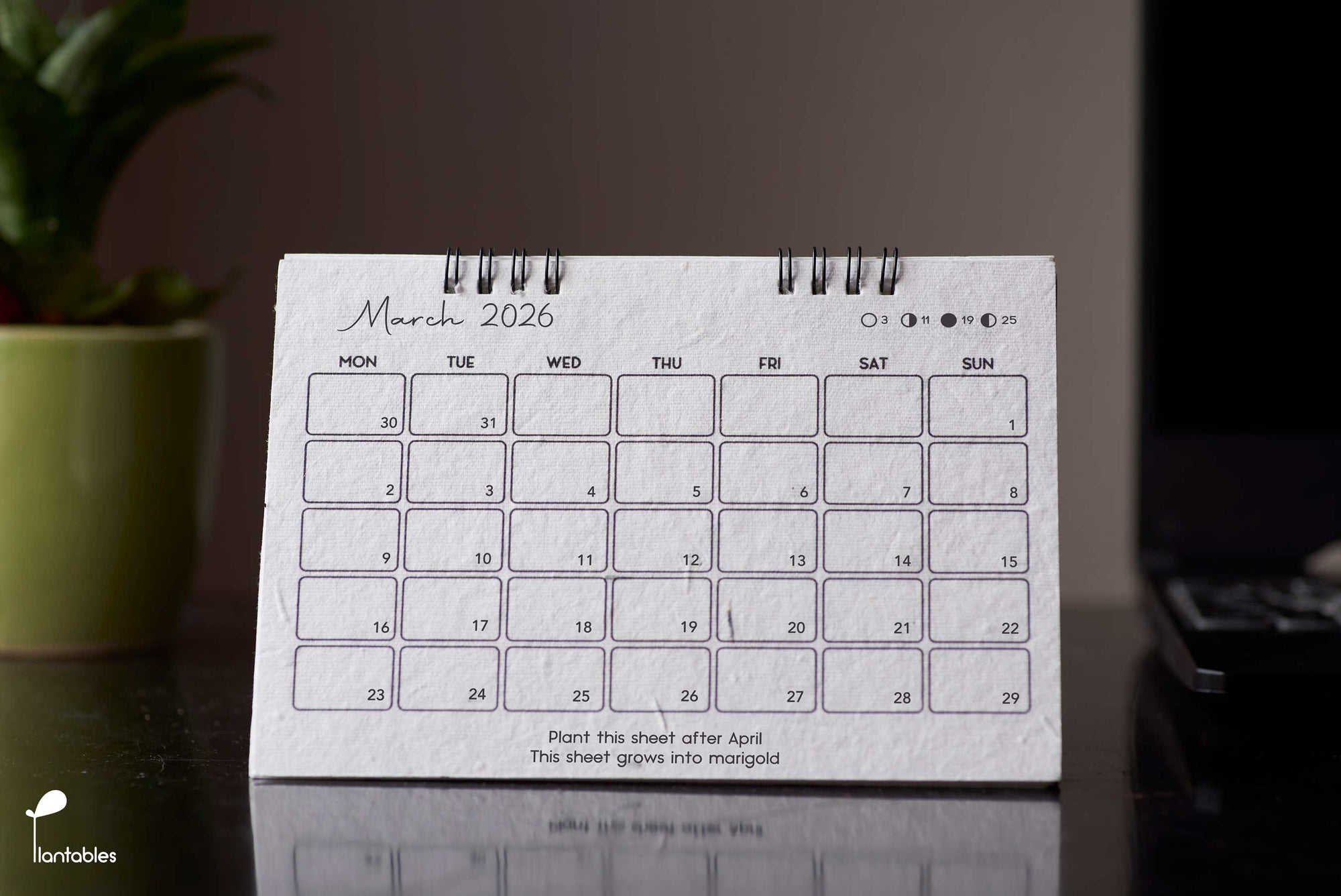 The Minimalist | Plantables Planner-Calendar 2026
