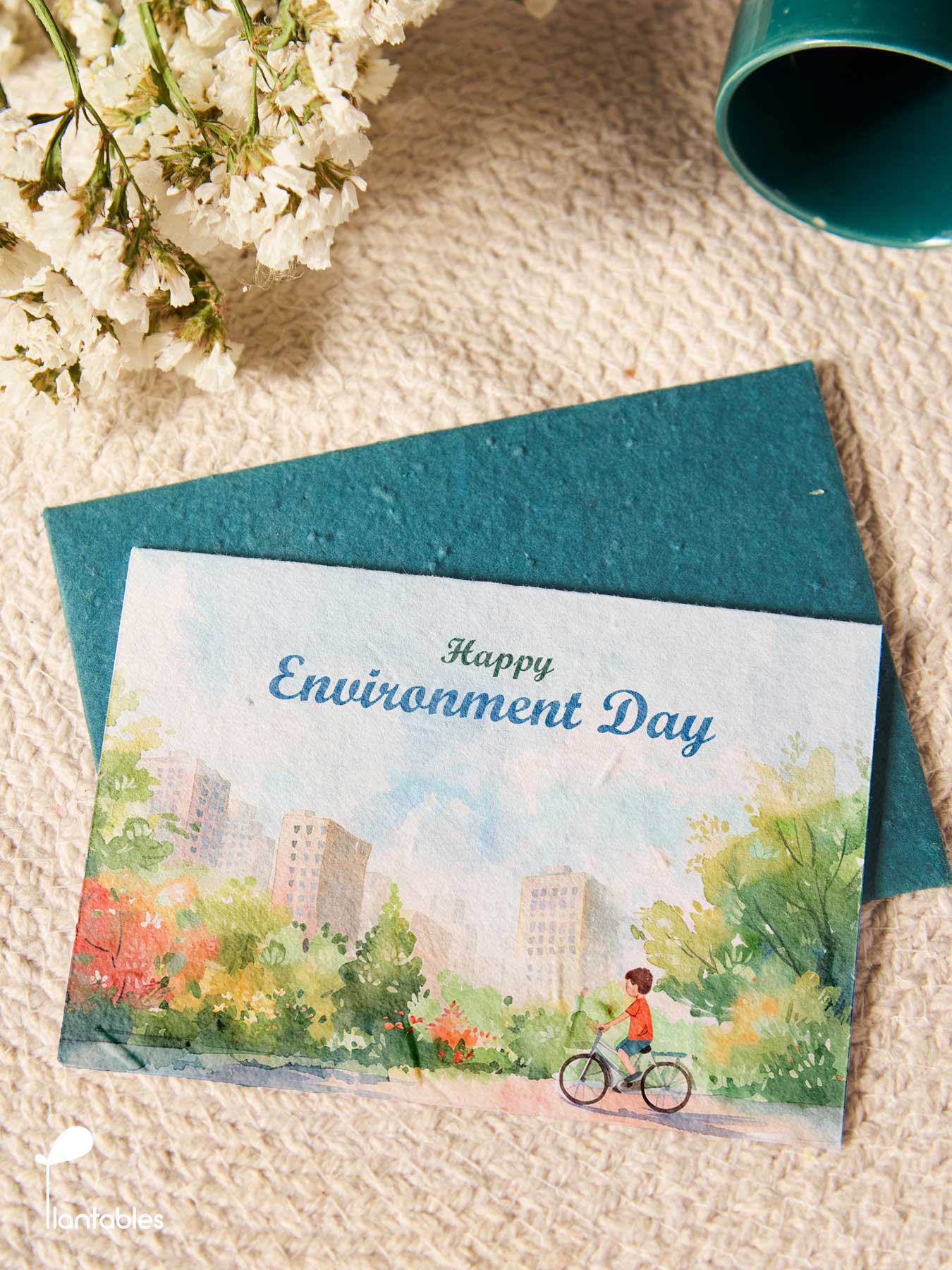Sustainable Transport Environment Day Greeting Card