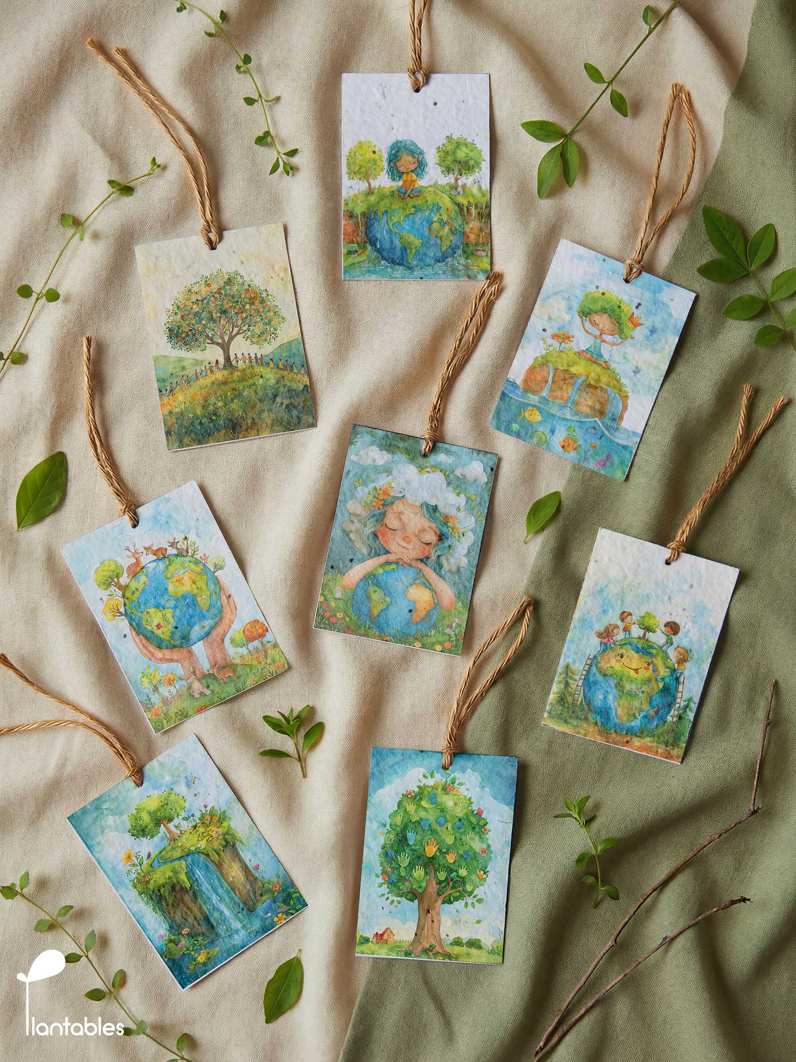 Earth Day Gift Tags - Set of 8