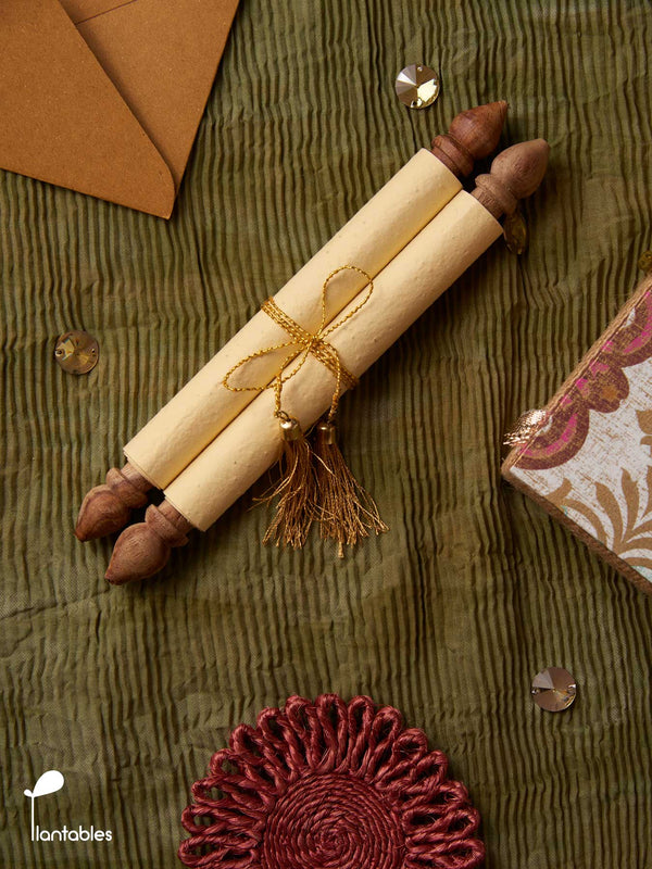Lemon Blooms Scroll