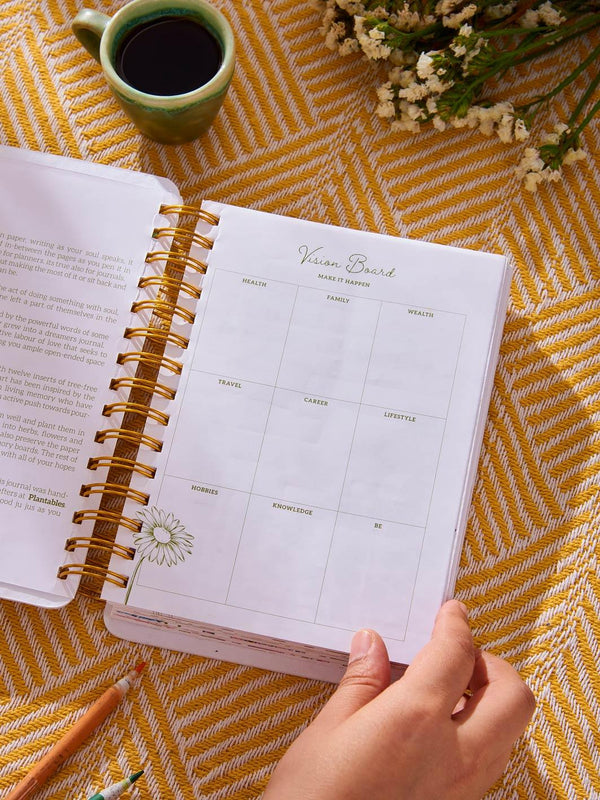 Meraki Eco-Conscious Undated Planner/Journal - Plantables