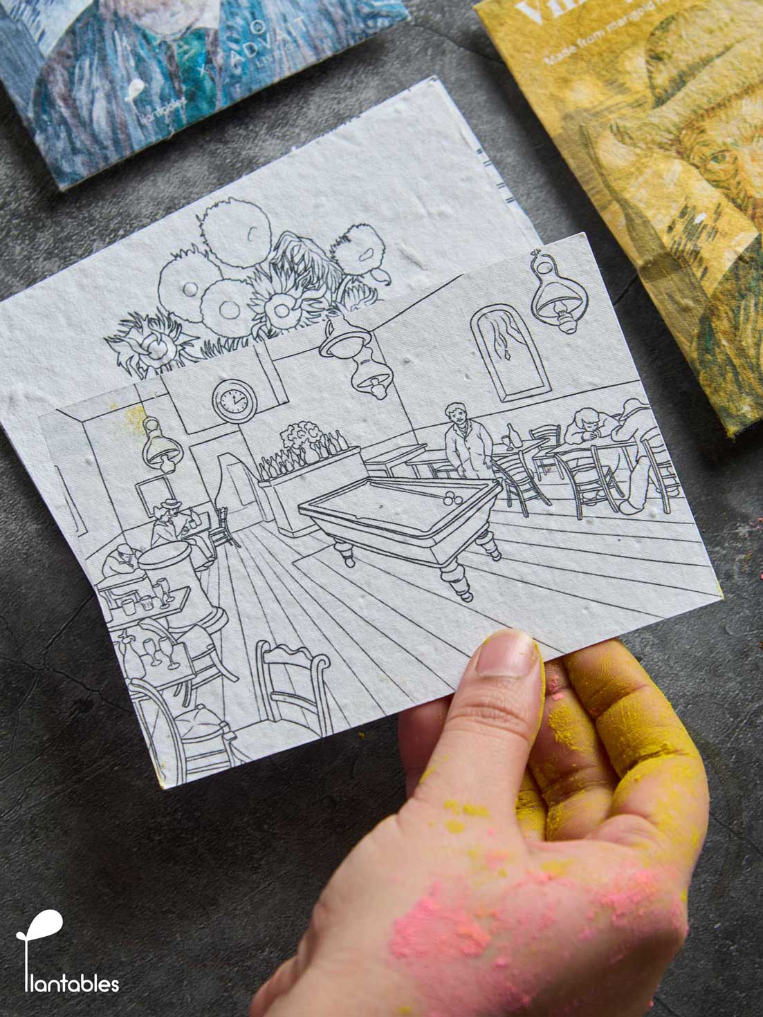 Vincent ke Rang | Holi Art Kit | Organic Gulals & Plantable Postcards