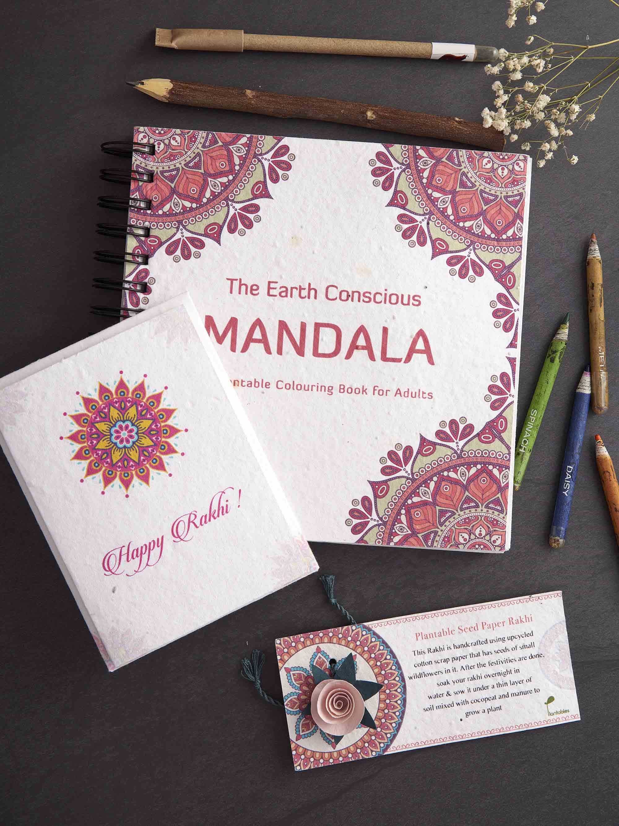 Mandalas: A Mini Stationery Rakhi Gift Kit for Brothers