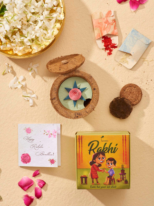 Rose Rakhi Planting Kit