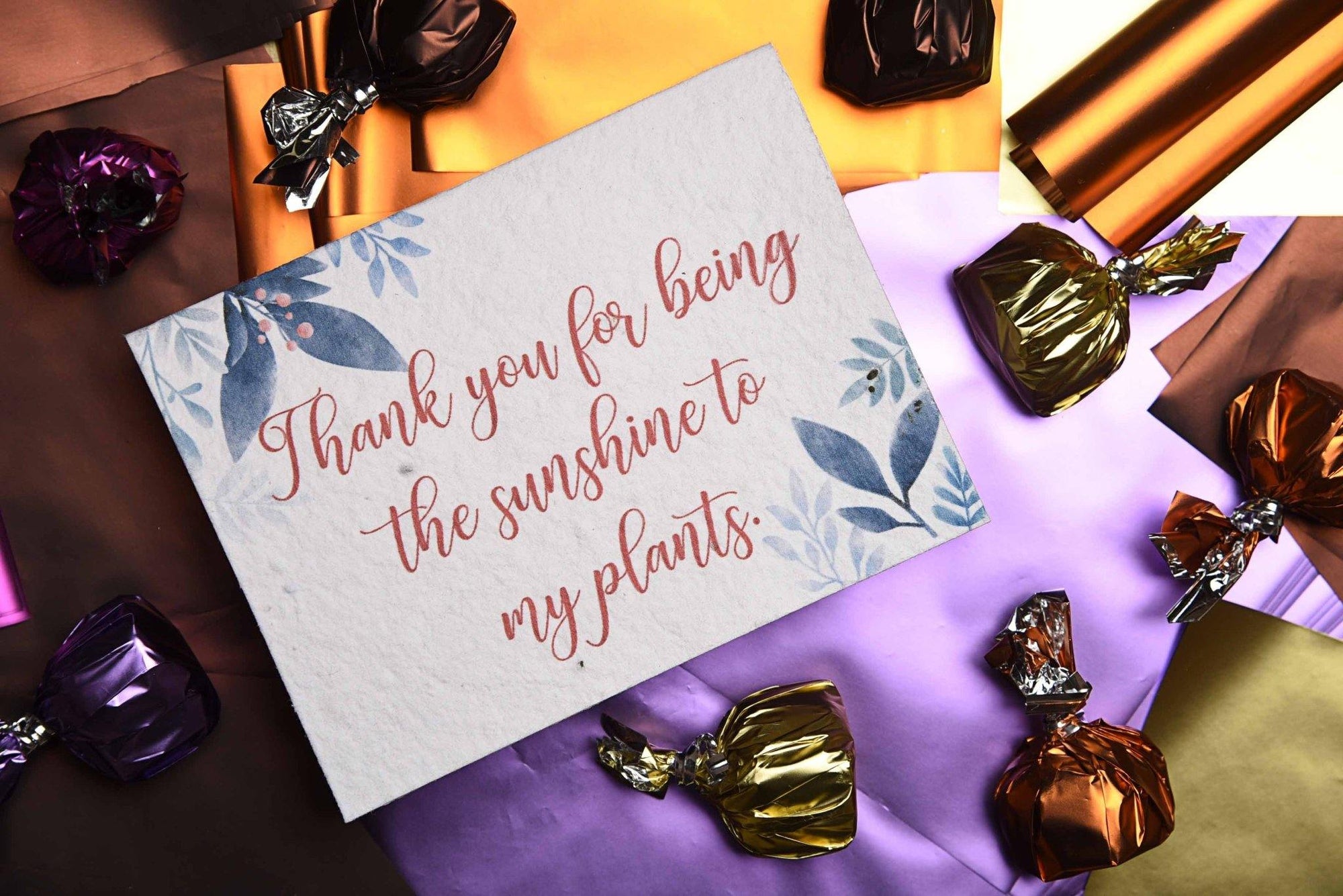  Seed paper greeting card with Thank you messages 